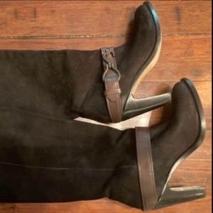 Cole Haan black suede boots